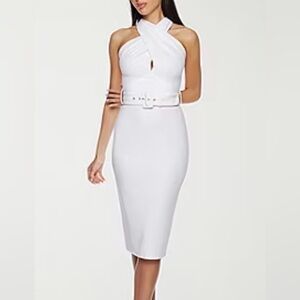 🤍 Premier Amour Sleeveless Sheath Dress – Size 2 – White – NWT 🤍